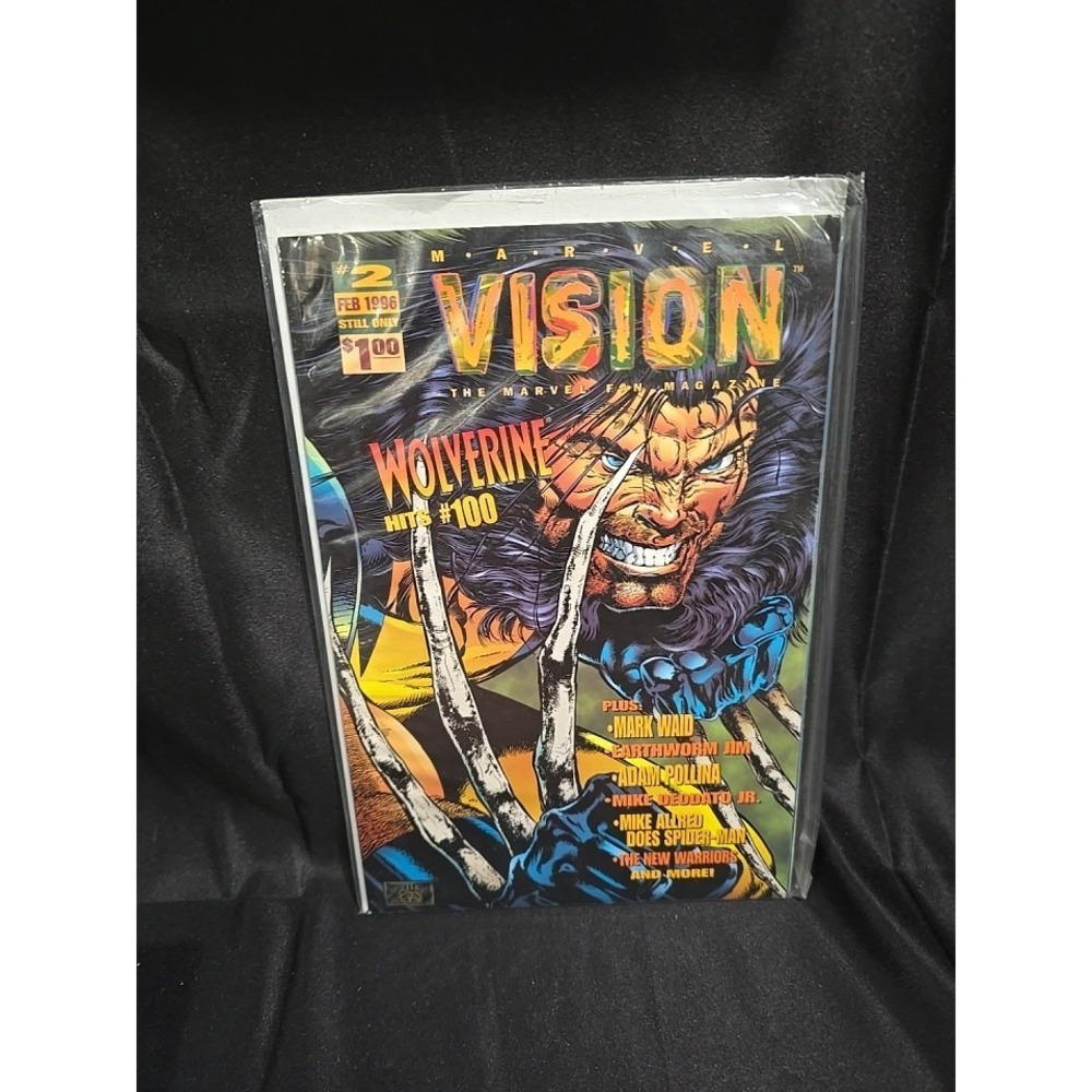 Sealed Marvel Vision #2 Magazine Marvel Comics 1996 Wolverine Cover